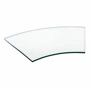 Поднос для сервировки изогнутый Zeiher 37,5х62 см прозрачное стекло