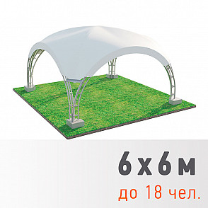 Арочный шатер Дюна 6х6м
