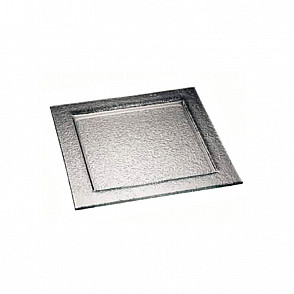 Тарелка квадратная Zeiher 30х30 см тонированное стекло