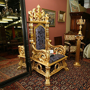 Царский трон парча