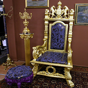 Царский трон парча