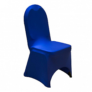 Чехол для стула синий (стрейч)
