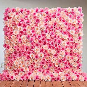 Фотозона из цветов «Розовые розы»