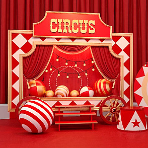 Фотозона Retro Circus Vagon