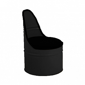 Кресло-бочка чёрное