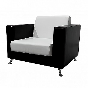 Кресло Cube бело-черное
