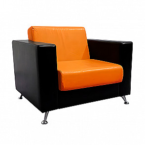 Кресло Cube оранжево-черное