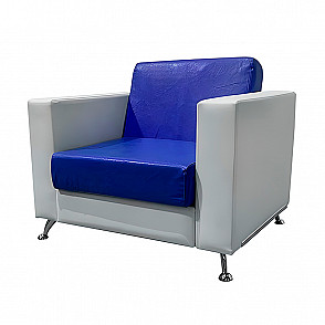 Кресло Cube сине-белое