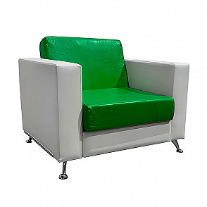 Кресло Cube зелено-белое