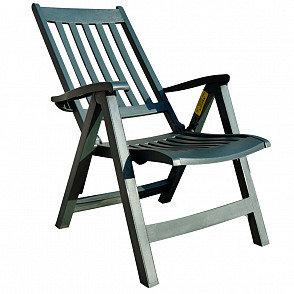 Кресло-шезлонг зеленое