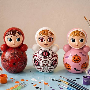 Мастер-класс «Роспись неваляшек» на Хэллоуин