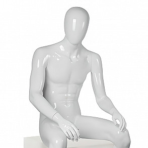 Мужской абстрактный сидячий манекен