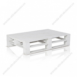 Паллетный стол белый