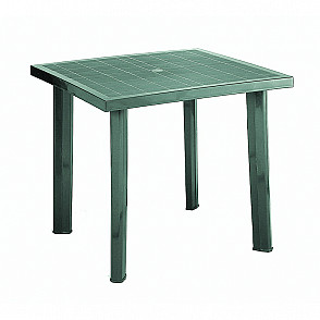Пластиковый квадратный стол зеленый