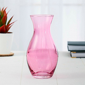 Розовая ваза 18см