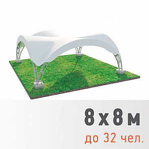 Арочный шатер 8х8м