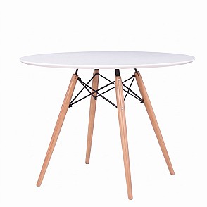 Стол Eames белый d-80 см