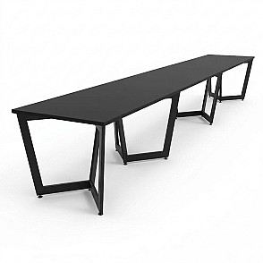 Стол переговорный 450x75 см чёрный