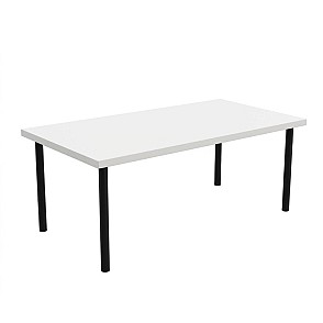 Стол журнальный 120x60 см белый