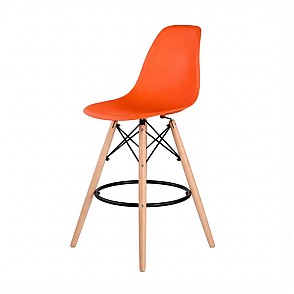 Стул барный Eames оранжевый