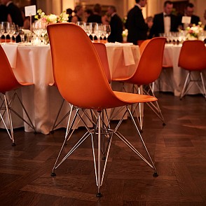 Стул Eames металл оранжевый