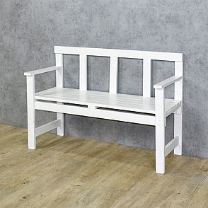 Деревянная скамейка White