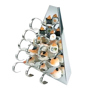 Этажерка Пирамида 12 ложек+20 шпажек Н=27 L=22 В=14 см