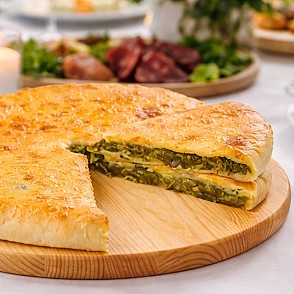 Пирог с сыром и шпинатом