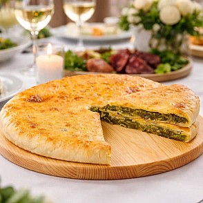 Пирог с сыром и шпинатом
