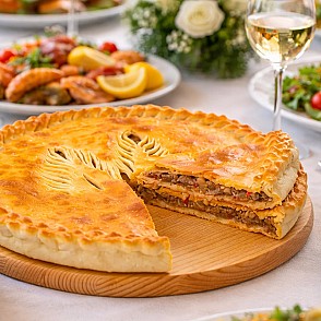 Пирог с рубленой говядиной