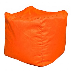 Пуф Геометрия оранжевый
