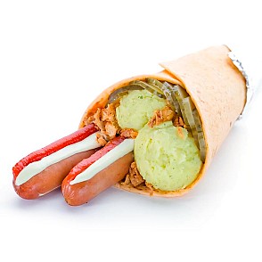 Рулле с куриной сосиской