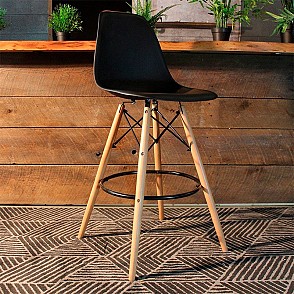 Стул барный Eames черный