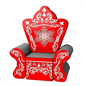 Трон красный новогодний